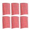 Segrehy 10Pcs Bike Protective Sticker DIY Stylish Wear Resistant Anti Scratch Bike Chain Frame Protection Decal (Red) view 3