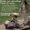 MUMUBOO 3-in-1 Push Ride-On Car Stroller with Automatic Rocking | Innovative Baby & Toddler Solution - No Batteries, No Charging, Just Push & Rock (Pink) view 3
