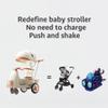 MUMUBOO 3-in-1 Push Ride-On Car Stroller with Automatic Rocking | Innovative Baby & Toddler Solution - No Batteries, No Charging, Just Push & Rock (Pink) view 4