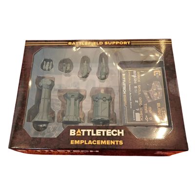 Battlefield Support Emplacements ForcePack for BattleTech  Plastic Terrain Emplacements, Bunkers & Defensive Structures for Alpha Strike & Classic BattleTech Tactical Wargaming (Durable Terrain Set)