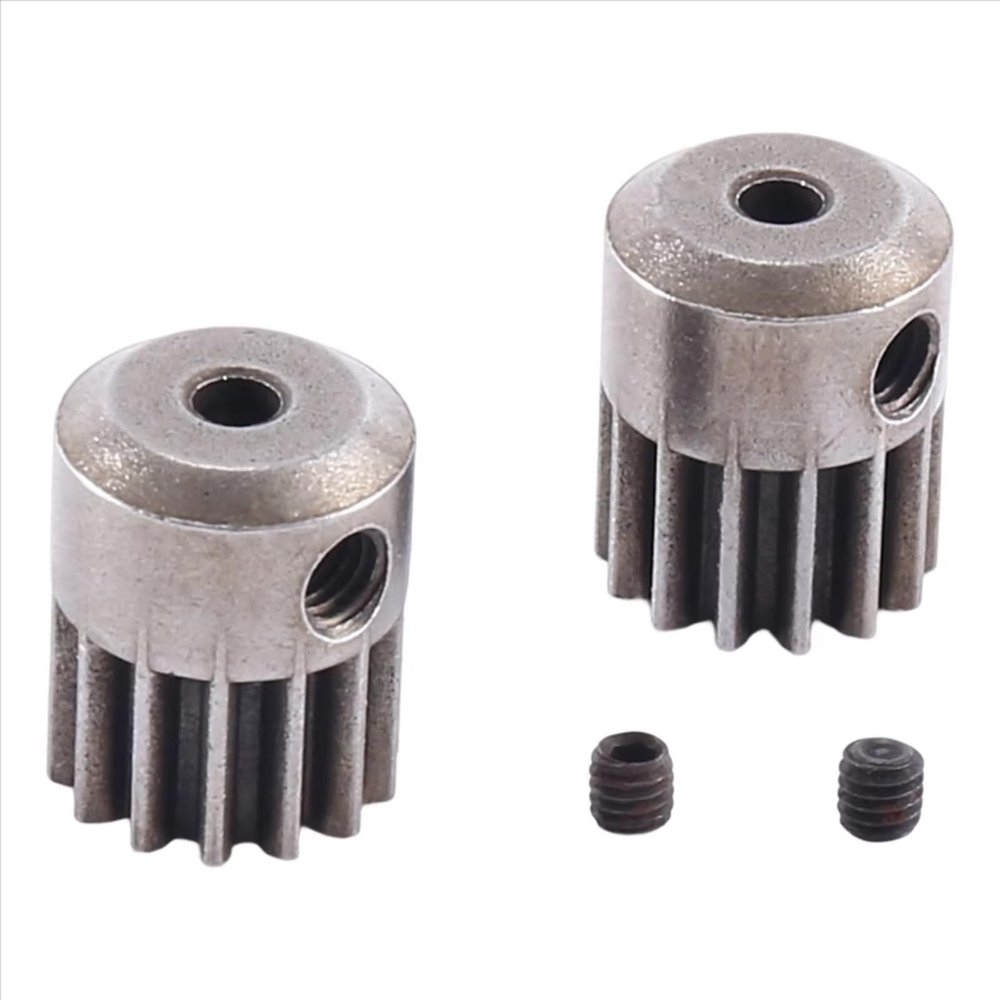 Compatible with MJX for Hyper Go 16207 16208 16209 H16P 1/16 RC Car Spare Parts 2Pcs Motor Gear Pinion Gear 16392 RC Parts