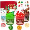 Christmas Party Favors Giveaways for Kids 12 Pack, Holiday Slime W/Charms Toys Gifts for Boys Girls, Xmas Stocking Goodie Bag Stuffers Fillers, Classroom Non Candy Treats Prizes Trinkets for Teens view 1