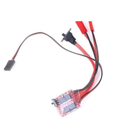 For 20A 30A Controller Boat Car Top Regulator 2S ESC Motor Speed RC 2KHz Forward Reverse Brush Brake Repair Upgrade Accessories Rc Speed Controller(A2 30V)