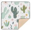 Kigai Watercolor Cactus Baby Play Mat for Floor 50'' x 50'' Soft & Anti- Slip Crawling Mat Playpen Mat Waterproof Foldable Playmat for Infants, Babies, Toddlers view 1