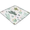 Kigai Watercolor Cactus Baby Play Mat for Floor 50'' x 50'' Soft & Anti- Slip Crawling Mat Playpen Mat Waterproof Foldable Playmat for Infants, Babies, Toddlers view 2