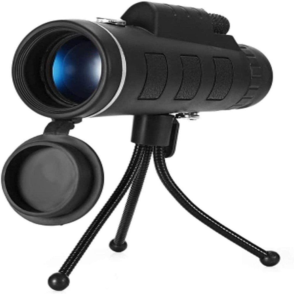 40X60 HD Prism Scope with Compass Phone Clip Tripod Telescope
