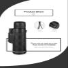40X60 HD Prism Scope with Compass Phone Clip Tripod Telescope view 3