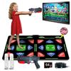 HDMI Dance Mat,Equipped with 1 Body-Sensing Shooting Gun,Allows You to Play Shooting Games.Dance pad includes 64GB Memory Card, with 885songs,1022games,81MV,.Flannel Material,Luxurious Gift for Kids view 1