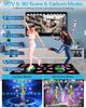 HDMI Dance Mat,Equipped with 1 Body-Sensing Shooting Gun,Allows You to Play Shooting Games.Dance pad includes 64GB Memory Card, with 885songs,1022games,81MV,.Flannel Material,Luxurious Gift for Kids view 3