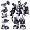 5 in 1 Magnetic Transform Police Trucks Robot Toys Gifts for 3 4 5 6 Year Old Boys Kids, Easy DIY Assembly, Ideals 3 4 5 6 Year Old Boy Birthday Gift Toys, Magnetic Transform Trucks Toy for Boys view 1