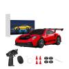 funnyndiy 1/43 Scale Alloy RC Drift Car with Adjustable Gyroscope, 2.4G 4WD 2 Driving Modes RC Racing Car with LED Lights, Desk Racer Model for Hobbyist view 1