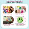 1000PCS Multi-Color Smiley Face Stickers 1 Inch - 2 Rolls of 500 Happy Face Labels for Teachers, Behavior Charts, Classroom Rewards & Kids Crafts view 4