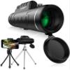 40x60 s Compact Waterproof Telescopes for Football Safari Bird Watching Hunting Climbing with Mobile Phone Holder Carrying Bag Strap Clean Cloth view 1