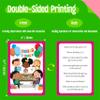 80 Scene Conversation Cards,480+ Questions Of What,Where,Who,Why & How,Materials for Social Skills,Learn Through Friendly Illustrations Of Situations,Develop Emotional Intelligence & Critical Thinking view 3