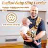 Baby Sling Carrier, Adjustable Non-Ship Hip Seat Toddler Carriers with Carabiners for 3-48 Months 10-30Ibs Infants Boys Girls (Yellow) view 2