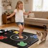 PLAMILOY Kids Dance Mat, Light Up Dance Pad, Interactive Music Game Mat Toy for Girls Boys Ages 3-12, 5 Game Modes, MP3 External Connection, Built-in Music and Adjustable Volume Indoor Activity Gift view 3