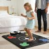 PLAMILOY Kids Dance Mat, Light Up Dance Pad, Interactive Music Game Mat Toy for Girls Boys Ages 3-12, 5 Game Modes, MP3 External Connection, Built-in Music and Adjustable Volume Indoor Activity Gift view 4