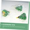 BESPORTBLE 4pcs Christmas Wind Up Adorable Green Clockwork Trees Made of Safe Abs Compact and Lightweight Holiday Decorations for Adults Party Fun view 3