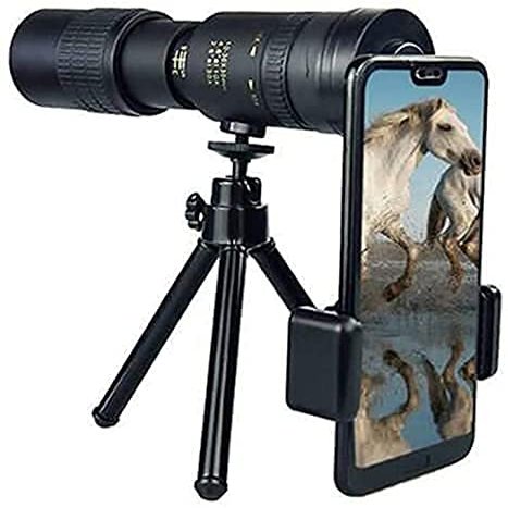 4K 10 300X40MM Zoom Telescope Waterproof with Smartphone Adapter Tripod and Night Vision for Bird Watching//Camping