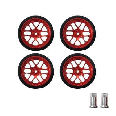 1/18 Scale Metal Tires Set of 4 RC Drift Car Replacement Tires for 1:18 LDRC Series (Drift Tires-M04R-047)
