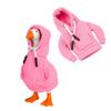7 Inch Desk Goose Outfits Mini Porch Goose Hoodies Tabletop Goose Accessory Costume Magnetic Goose Statue Key Holder Clothes for Table Decor (Pink) view 1