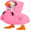 7 Inch Desk Goose Outfits Mini Porch Goose Hoodies Tabletop Goose Accessory Costume Magnetic Goose Statue Key Holder Clothes for Table Decor (Pink) view 3