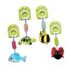 Abaodam Pendant Cradle Rattles Animal Shape Soft Hanging for Newborns Bedside Sensory Development with Safe Touch and Eye Hand Coordination Suitable for Boys view 1