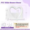Albott 13.1x13.1x10FT Commercial PVC Inflatable White Bounce House for Kids, White Castle Bounce House with 950W Blower & Higher Inflatable Wall for Wedding Birthday Party view 2