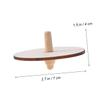 Beaupretty 4pcs Wooden Peg Top DIY Painting Gyroscope for Unfinished Natural Wood Color Creative Hand Painted Spinning Tops for Boys and Enhance Motor Skills and Cognition view 2