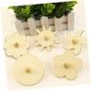 Beaupretty 4pcs Wooden Peg Top DIY Painting Gyroscope for Unfinished Natural Wood Color Creative Hand Painted Spinning Tops for Boys and Enhance Motor Skills and Cognition view 4