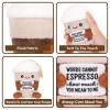A AIFAMY Positive Coffee Plush, 4.3 inches Espresso Cup Stuffed Toy - Drink Plush for Coffee Lovers view 3