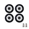 1/18 Scale Metal Tires Set of 4 RC Drift Car Replacement Tires for 1:18 LDRC Series (Drift Tires-M04B-047) view 1