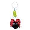 CIYODO Cradle Rattles Animal Shape Bedside Pendant Soft Tactile Hanging for Strollers and Carriers Developmental Sensory to Soothe and Engage Newborns Red view 1