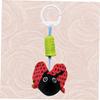 CIYODO Cradle Rattles Animal Shape Bedside Pendant Soft Tactile Hanging for Strollers and Carriers Developmental Sensory to Soothe and Engage Newborns Red view 3