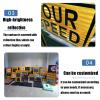 HEQIM Solar Powered Radar Speed Detection Traffic Warning Sign, Radar Speed Display Sign, 20" x 27" / 24" x 35" Engineering Grade Reflective Aluminum(B,50 * 70cm) view 3