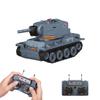 YounggDiy 1/64 Mini RC Battle Tank, Full Proportional Remote Control Military Vehicles Infrared Combat Mode, Rotating Turret and Track Drive, with USB Charging view 1