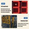 Solar Powered Speed Radar Feedback Sign, LED Radar Speed Display Sign, Reflective Aluminum Road Traffic Warning Speedometer(50 * 70cm) view 2