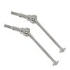 2Pcs Metal Front Drive Shaft Compatible with 12423 12427 12428 1 12 Scale RC Car Crawler Short Course Upgrade Replacement Parts(Silver) view 1