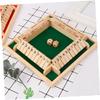 Beaupretty Wooden Number Dice Game for Players Educational Math Board Game with Dice Family Party Prop for Adults Interactive Gathering Fun for Home and Bar view 2