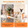 Interactive Dog Ball Toy, Automatic Motion Activated Smart Rolling & Bouncing Ball, USB Rechargeable Durable E-TPU Material Pet Toy for Small Medium Large Dogs, Boredom Relief & Exercise -- Orange view 4