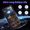 R36TMAX Retro Handheld Game Console, 4 Inch IPS HD Screen Retro Gaming Console, Supports WiFi Networked Fighting and OTG, Compatible with a Large Variety of Classic Games,Wood Grain Coffee Brown view 2