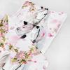 Axolotl Cute Horse Nap Mat with Pillow and Blanket, Chic Pink Floral Slumber Bag, White Horse and Romantic Flowers Sleep Mat, Watercolor Farmhouse Animal Roll up Sleeping Bag, 50" L*21" W view 4
