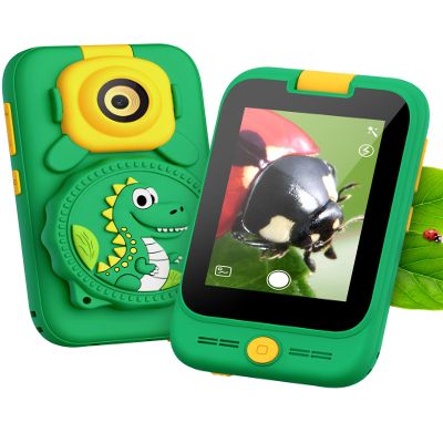 2 in 1 Kids Smart Phone and Microscope Camera for Kid, Touchscreen HD Camera Cell Phone, Mini Pocket Handheld Microscope for Toddlers,STEM Educational Science Kit for Boys 3-10, with 32GB SD Card