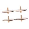 BESPORTBLE 4pcs Wooden Spinning Tops DIY Painting for Unfinished Natural Wood Gyroscope to Enhance Hand Eye Coordination and Creativity Random Style view 1