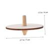 BESPORTBLE 4pcs Wooden Spinning Tops DIY Painting for Unfinished Natural Wood Gyroscope to Enhance Hand Eye Coordination and Creativity Random Style view 2