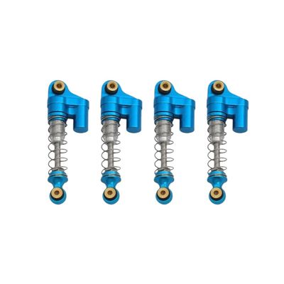 4Pcs 32MM Aluminum Shock Absorber Damper Compatible with 1 24 Scale RC Crawler Cars Fits SCX24 90081 Models Upgrade Parts(Blue)