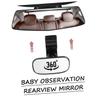 ANDRESLAD Adjustable Car Seat Mirror for Rear Facing Boy Girl with Rotation Clip Auto Interior Rearview Monitor for Safety and Clear Backseat Viewing view 3