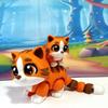 Articulated 3D Printed Ginger Cat, Mother and Child Orange Ginger Cat Fidget Toy, Desk Dcor, Display, 3D Printed in USA - AGC001 view 4