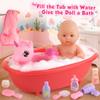 Baby Doll Bath Toys Set with Bathtub, 11" Baby Dolls, Rocking Chair,Swimming Ring, 2 Sets Baby Dolls Clothes and 15 PCS Doll Accessories.Perfect Pretend Play Toddler Toy Gift for Girls Aged 3 4 5 6. view 4