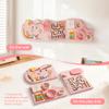 ROBUD Elephant Montessori Busy Board, 12-in-1 Activity Wall Busy Board, Montessori Sensory Wall Panel for Boys & Girls, Toddler Learning Activity Center for Playroom, Nursery, Pink view 4